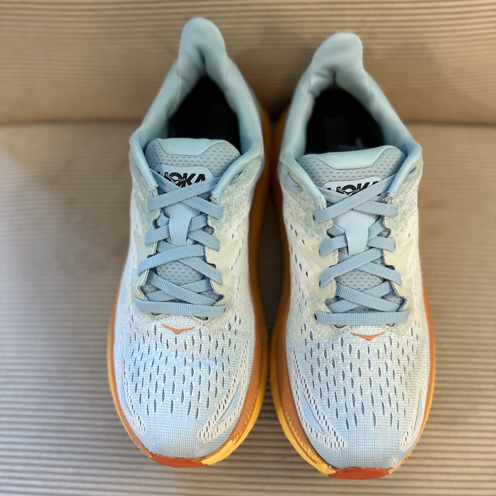 HOKA Women's Clifton 8 - "Summer Song / Ice Flow" - size 7.5B - Picture 5 of 11